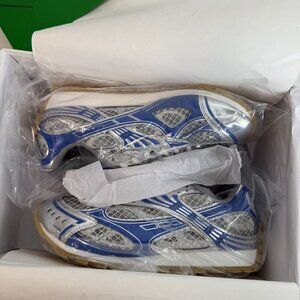 Blue and Silver Athletic Sneakers